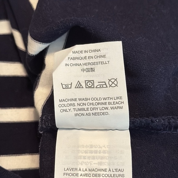 J. Crew Navy T-Shirt Dress in Nautical Stripe Size S - Picture 10 of 11